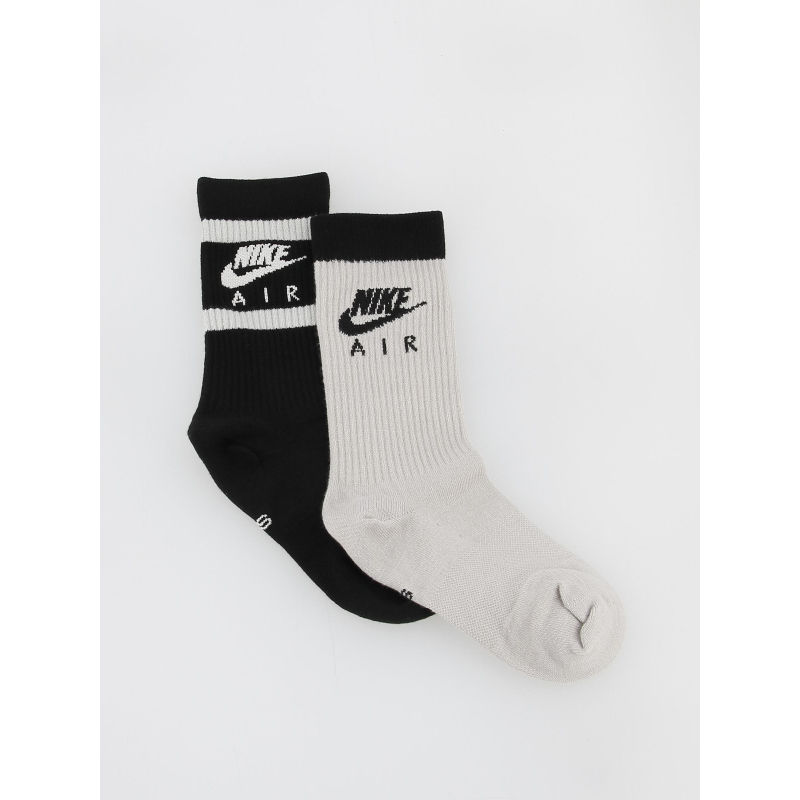 Pack 2 paires de chaussettes crew everyday noir - Nike