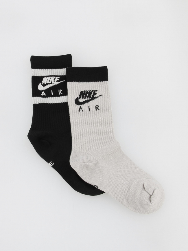 Pack 2 paires de chaussettes crew everyday noir - Nike