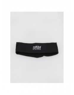 Bandeau doublé polaire de running noir - Rukka