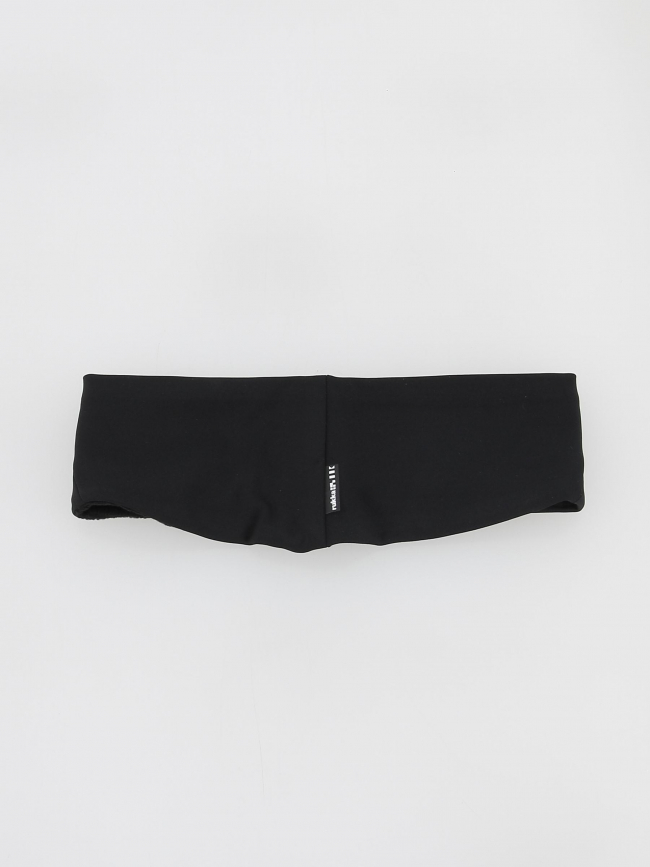 Bandeau doublé polaire de running noir - Rukka