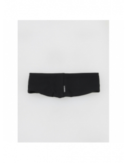 Bandeau doublé polaire de running noir - Rukka