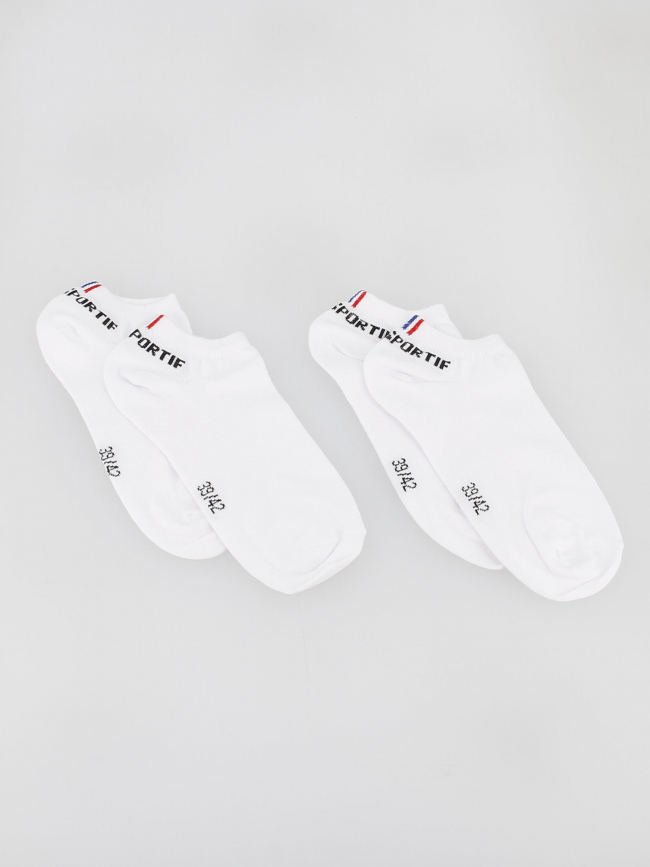 Pack 2 paires de chaussettes basses blanc - Le Coq Sportif