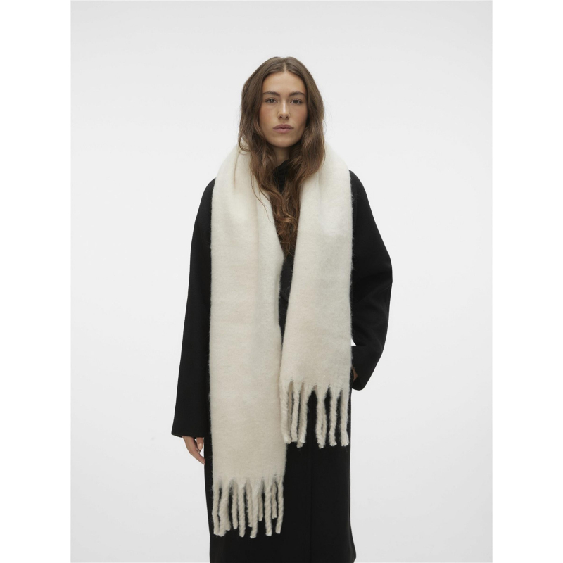 Écharpe uni league écru femme - Vero Moda