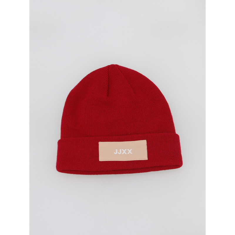 Bonnet basic logo etiquette rose fuschia femme - Jjxx