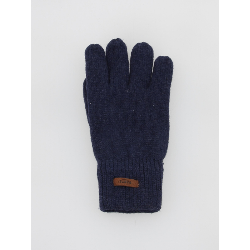 Gants en laine haakon bleu marine homme - Barts