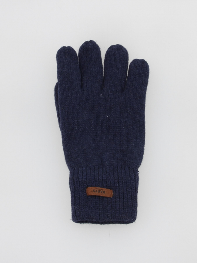 Gants en laine haakon bleu marine homme - Barts