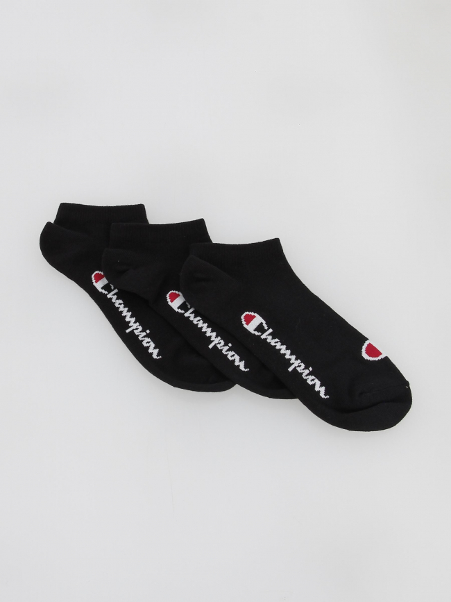 Pack 3 paires de chaussettes sneaker noir - Champion