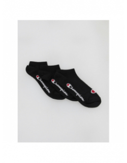 Pack 3 paires de chaussettes sneaker noir - Champion