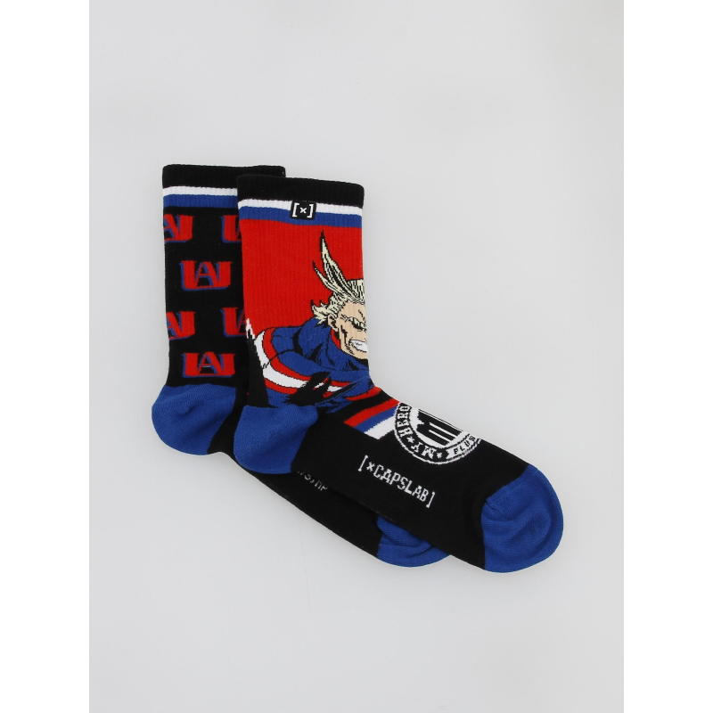 Chaussettes dépareillées my hero academia noir - Capslab