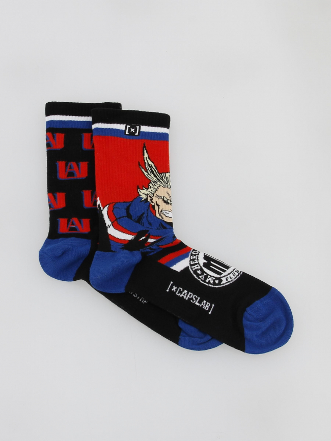 Chaussettes dépareillées my hero academia noir - Capslab