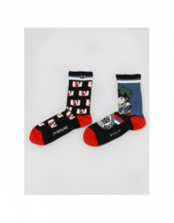 Chaussettes dépareillées my hero academia noir bleu - Capslab