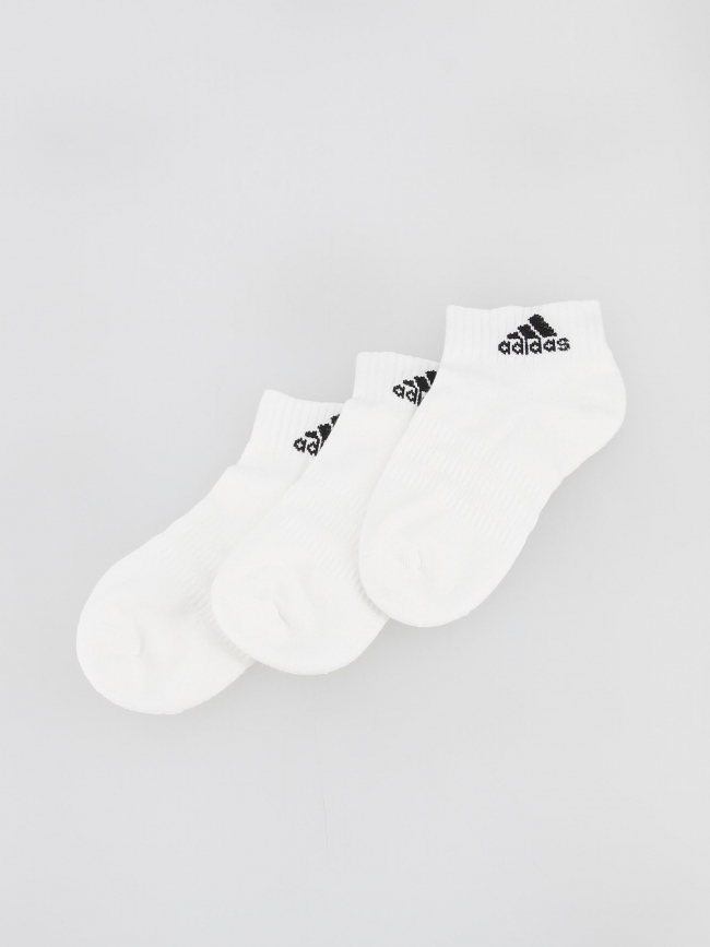 Pack 3 paires de chaussettes cheville blanc enfant - Adidas