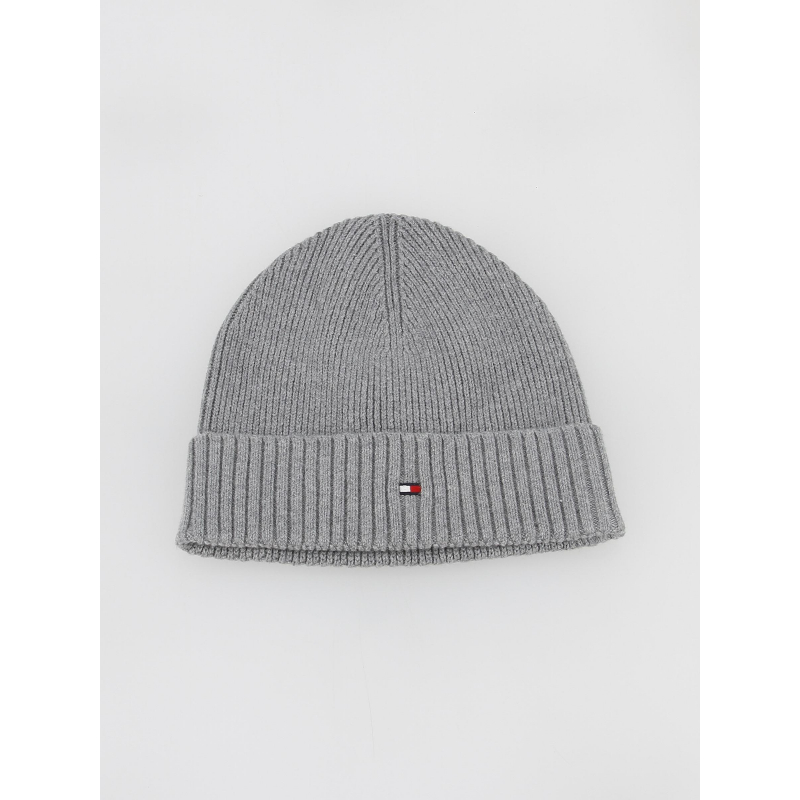 Bonnet uni essential flag gris - Tommy Hilfiger