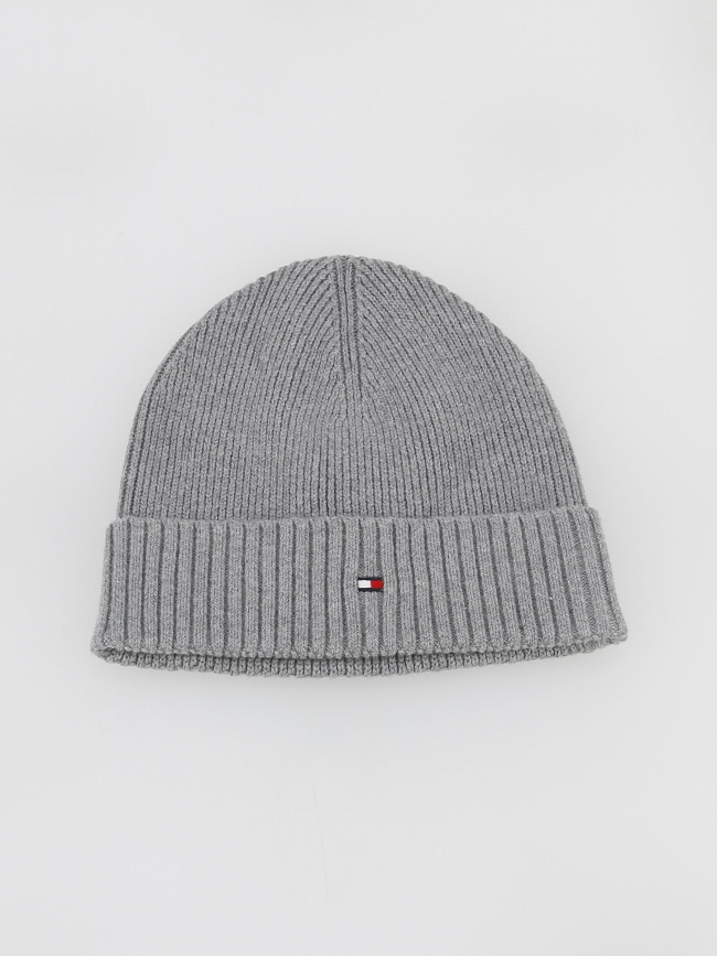 Bonnet uni essential flag gris - Tommy Hilfiger