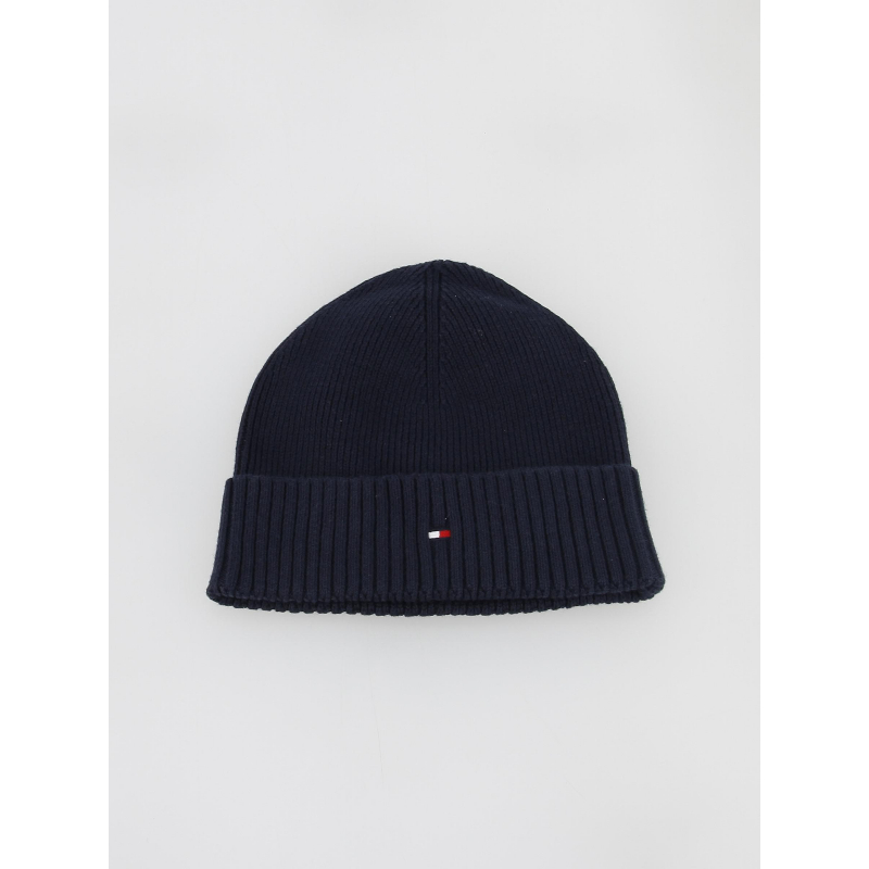 Bonnet uni essential flag bleu marine - Tommy Hilfiger