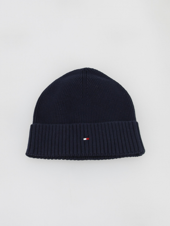 Bonnet uni essential flag bleu marine - Tommy Hilfiger