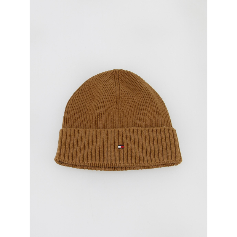 Bonnet uni essential flag marron - Tommy Hilfiger