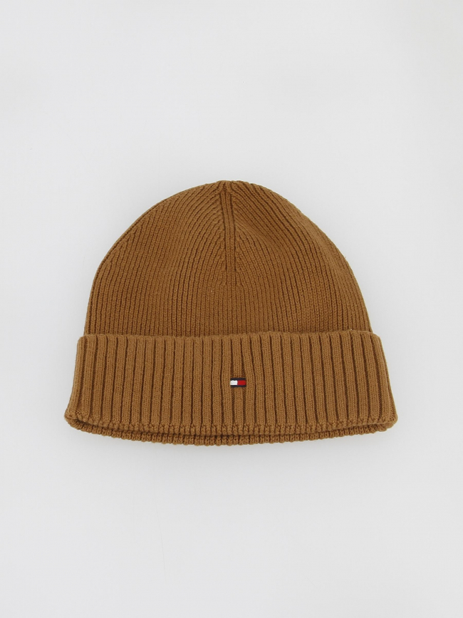 Bonnet uni essential flag marron - Tommy Hilfiger