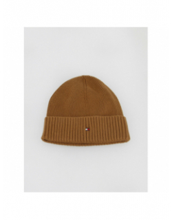 Bonnet uni essential flag marron - Tommy Hilfiger