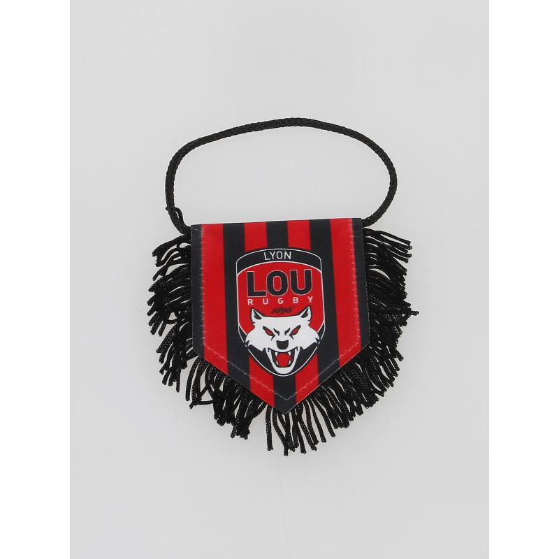 Fanion blason lyon lou rugby mini rouge noir - M Com