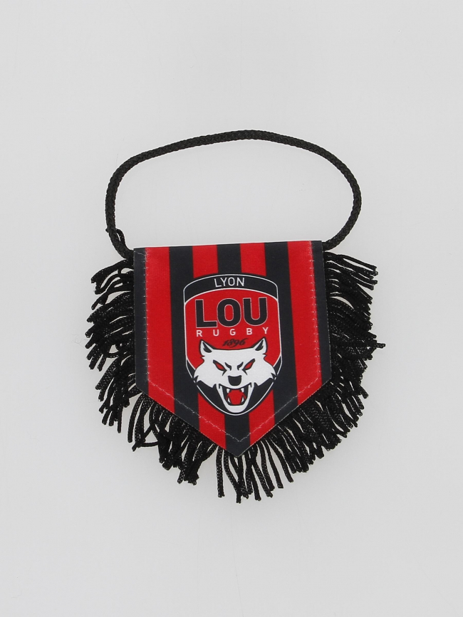 Fanion blason lyon lou rugby mini rouge noir - M Com