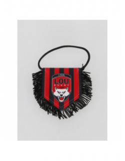 Fanion blason lyon lou rugby mini rouge noir - M Com