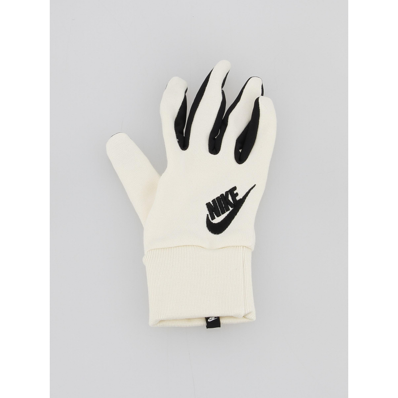 Gants tactiles club fleece blanc femme - Nike