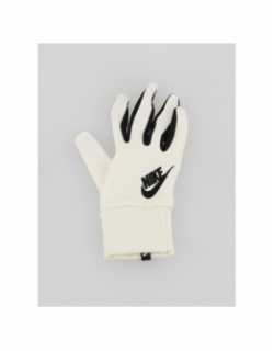 Gants tactiles club fleece blanc femme - Nike