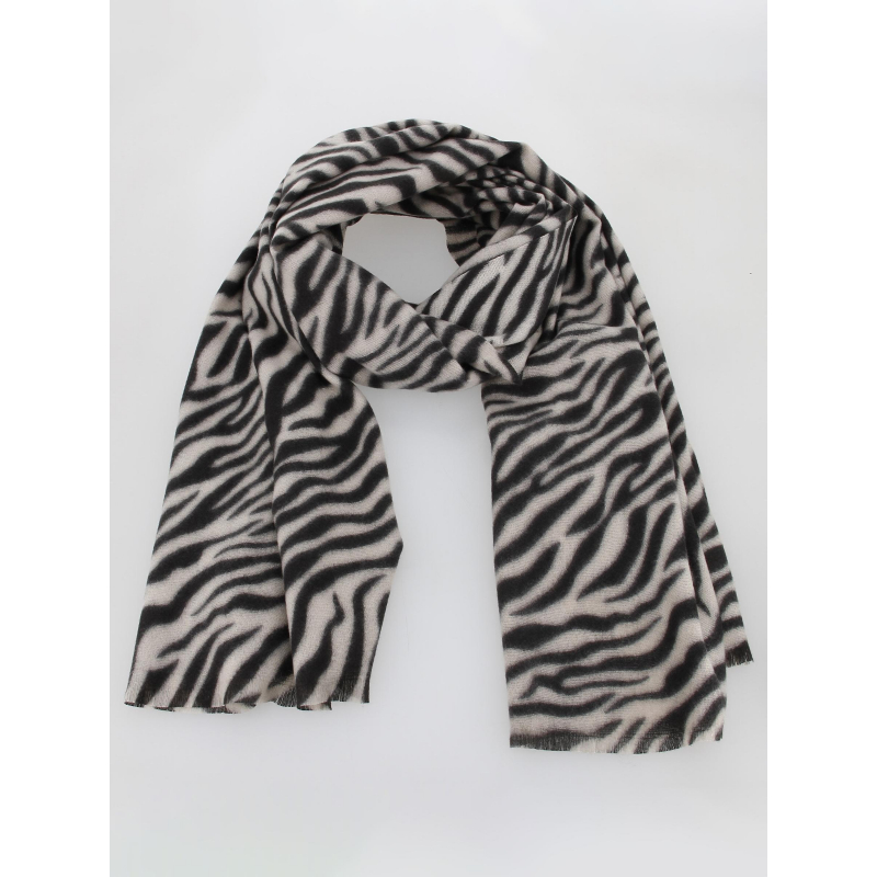 Echarpe jorna imprimé noir femme - Pieces