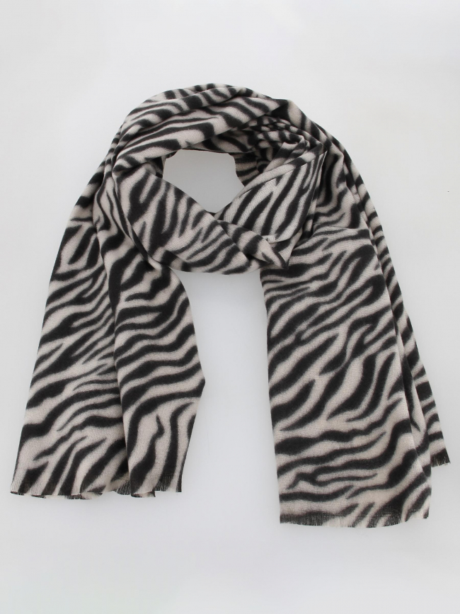 Echarpe jorna imprimé noir femme - Pieces