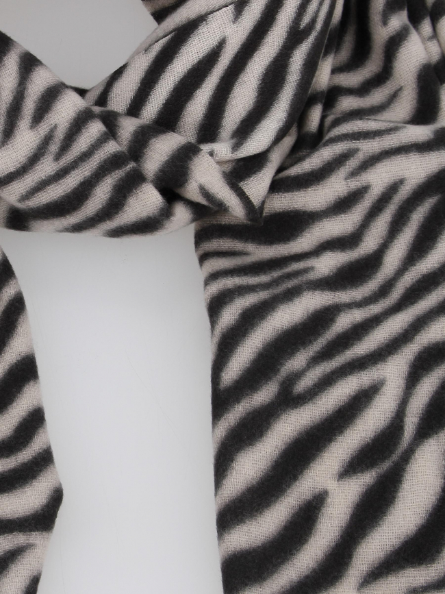 Echarpe jorna imprimé noir femme - Pieces