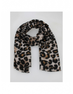 Echarpe jorna imprimé léopard marron femme - Pieces