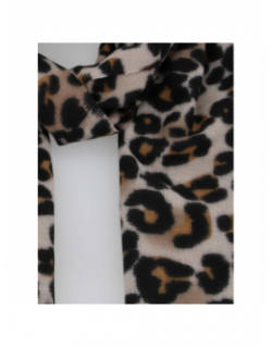Echarpe jorna imprimé léopard marron femme - Pieces