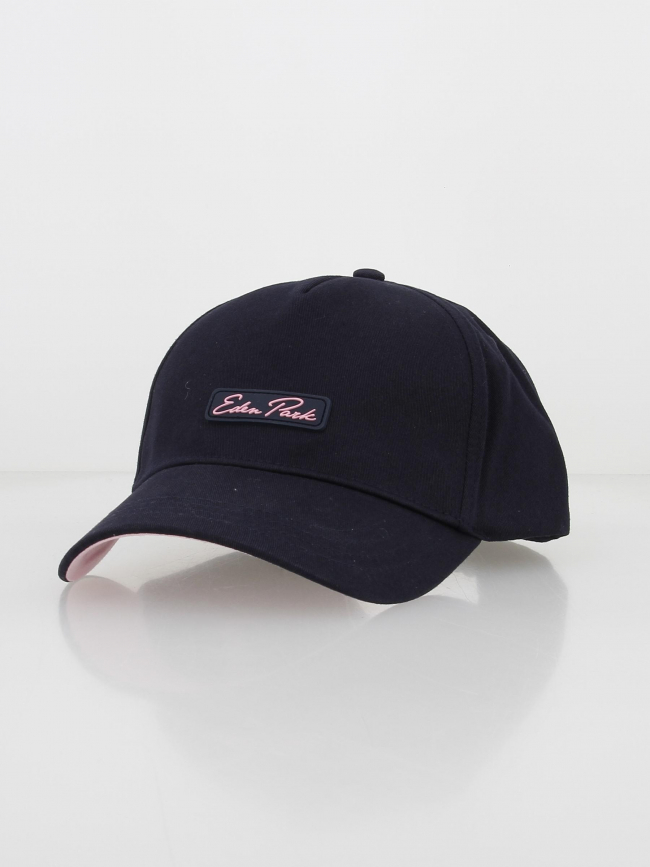 Casquette signature bleu marine rose - Eden Park