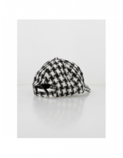 Casquette motif nid de poule yoyo noir blanc femme - Only