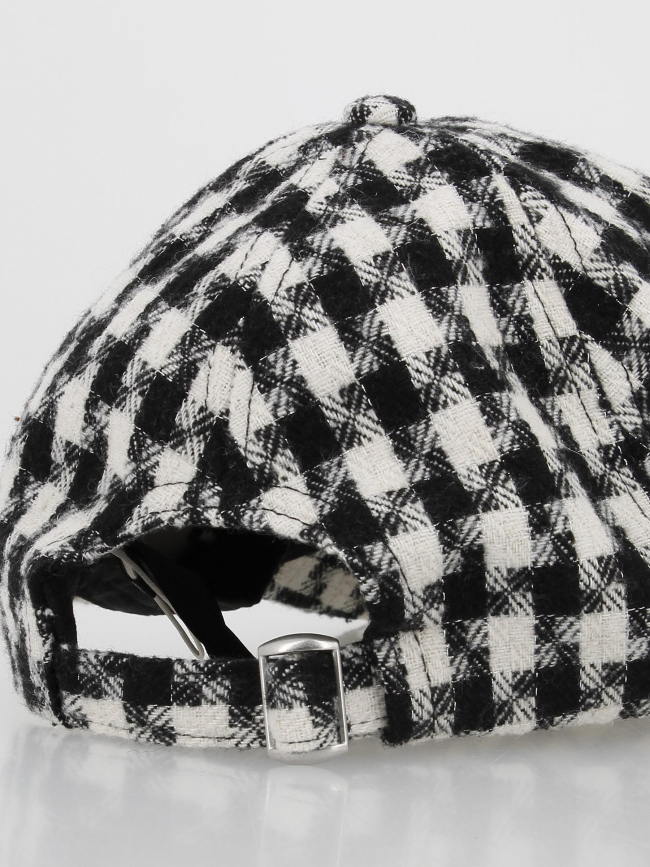 Casquette motif nid de poule yoyo noir blanc femme - Only