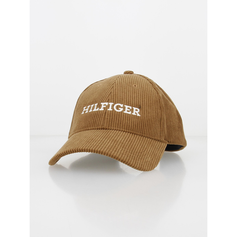 Casquette velours monotype cordoroy marron - Tommy Hilfiger