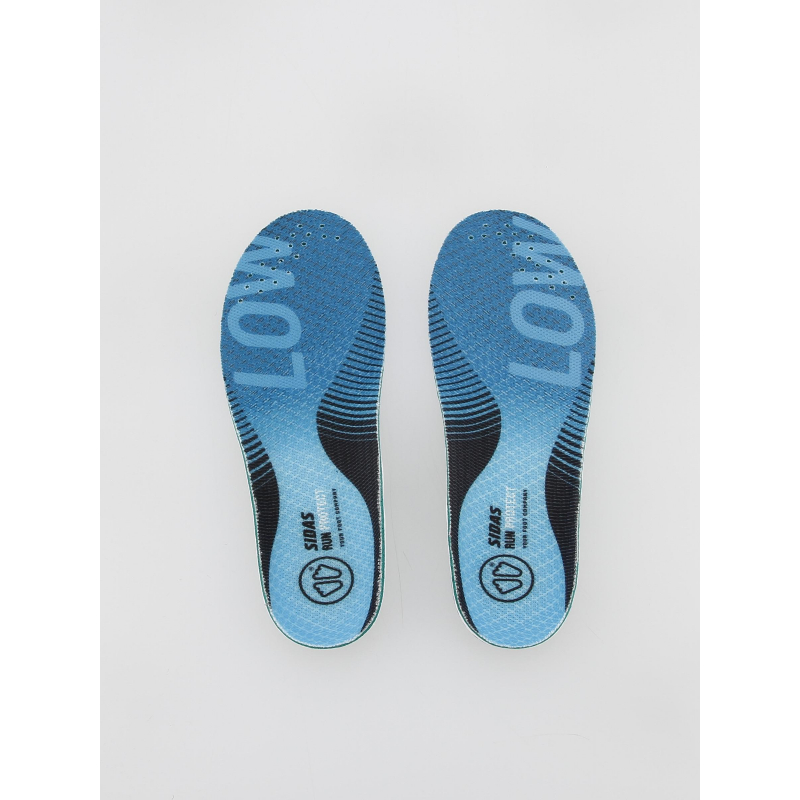 Semelles de running voute basse 3feet bleu - Sidas