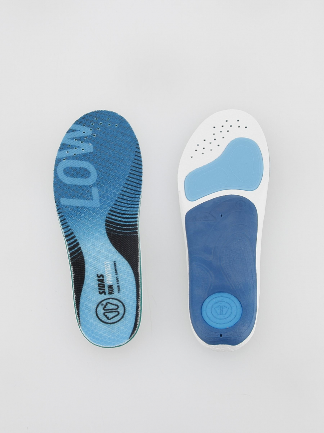 Semelles de running voute basse 3feet bleu - Sidas