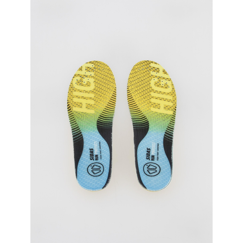 Semelles de running voute haute 3feet jaune - Sidas