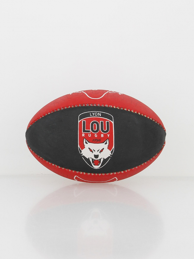 Ballon de rugby mini ovalou lyon lou rugby noir rouge - M Com