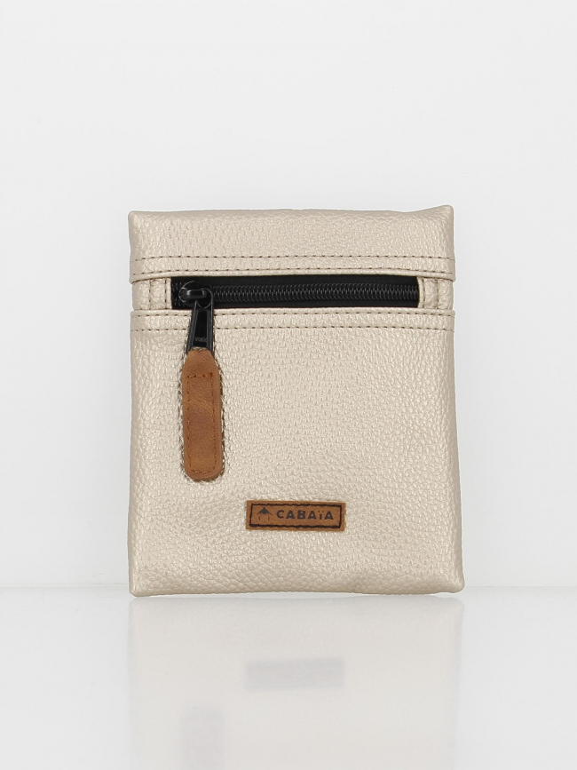 Pochette mini sac à dos simili cuir casbah doré - Cabaïa