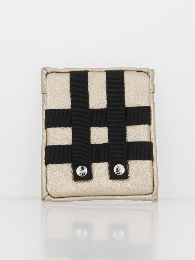 Pochette mini sac à dos simili cuir casbah doré - Cabaïa