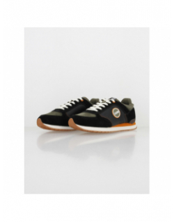 Baskets travis block noir kaki orange homme - Colmar