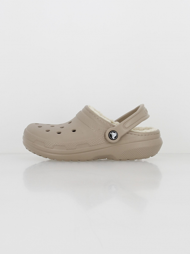 Crocs sabots fourrés lined beige - Crocs