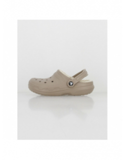 Crocs sabots fourrés lined beige - Crocs