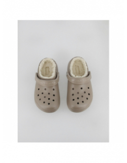 Crocs sabots fourrés lined beige - Crocs