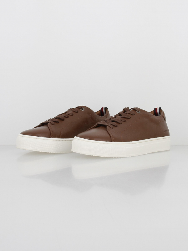 Baskets premium cupsole marron homme - Tommy Hilfiger