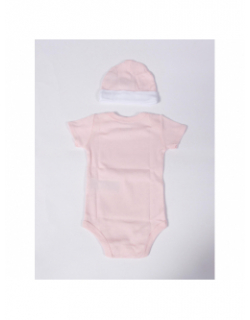 Ensemble 3 pièces body batwing 6-12 mois rose bébé - Levi's