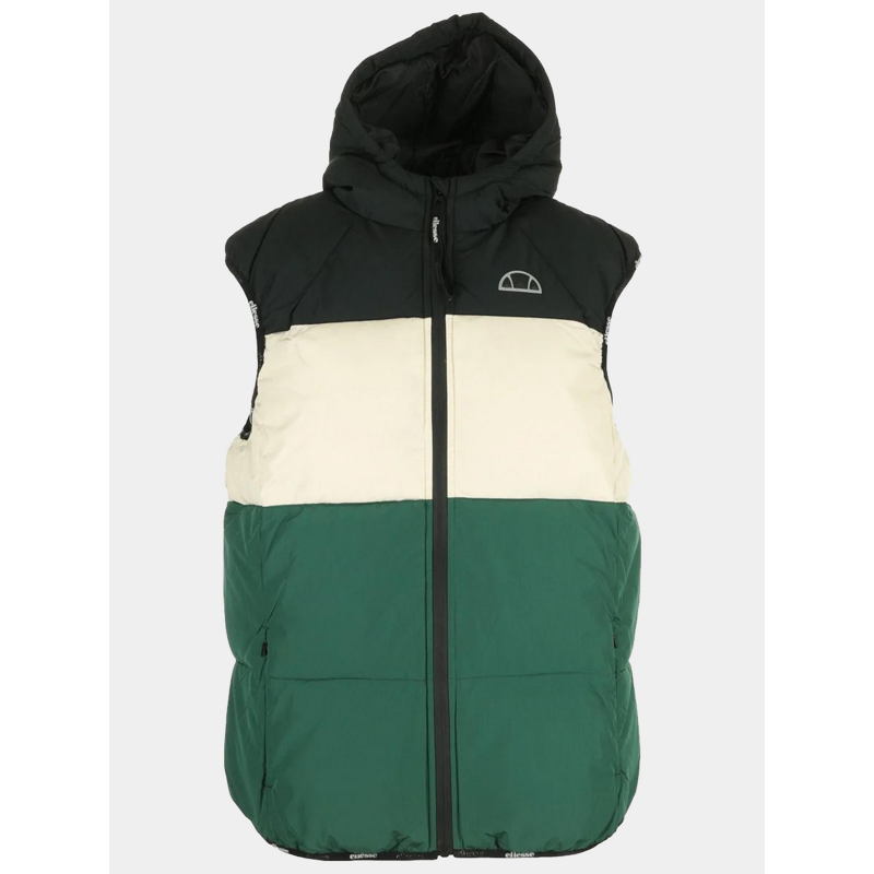 Doudoune sans manche apice colorblock vert homme - Ellesse